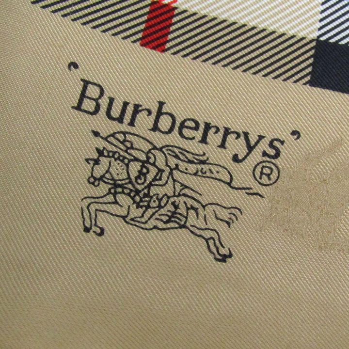 バーバリーズ スカーフ ブランド ノバチェック ロゴ シルク レディース ベージュ Burberrys
