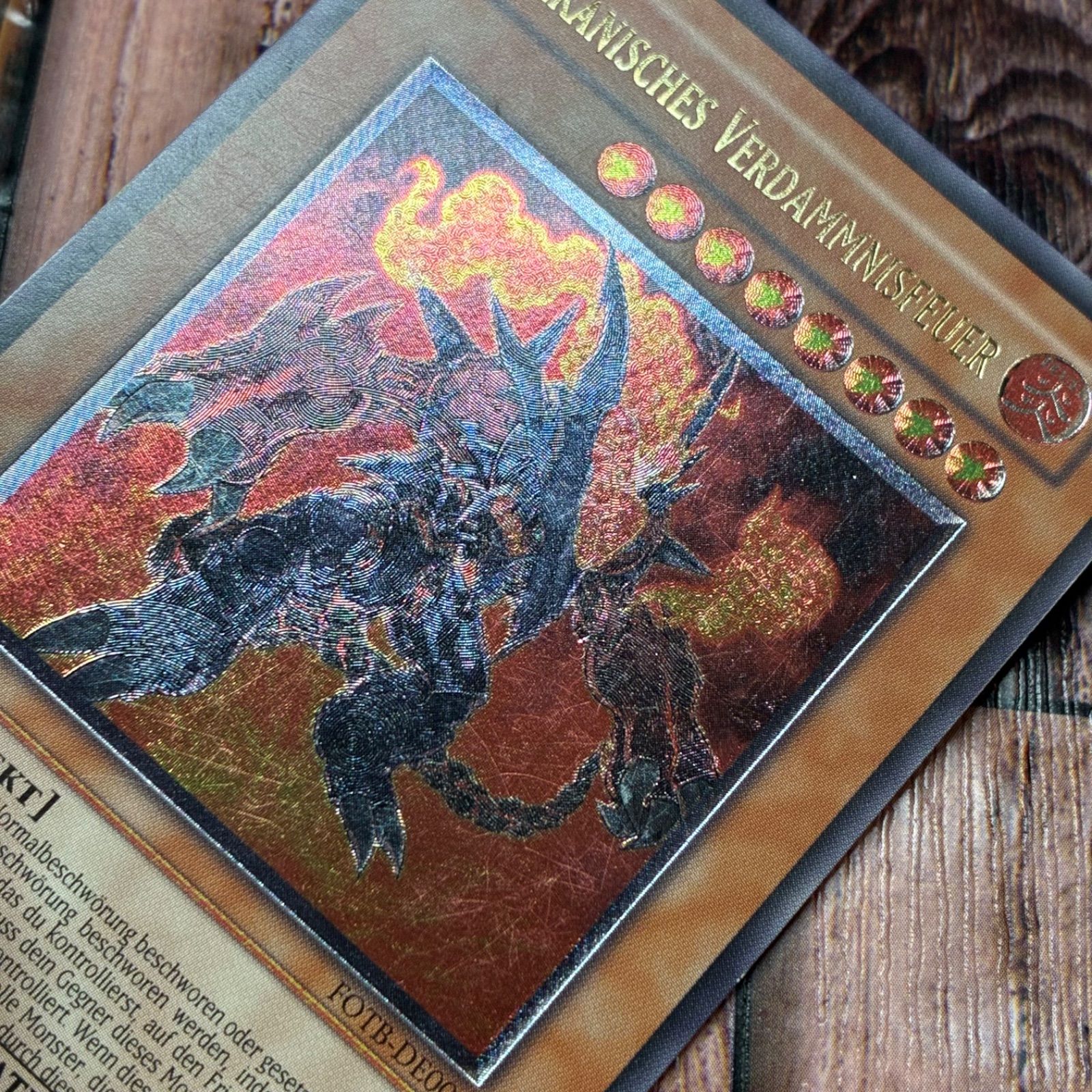 遊戯王 ドイツ版 EU版 ヴォルカニック・デビル レリーフ 遊戯王 