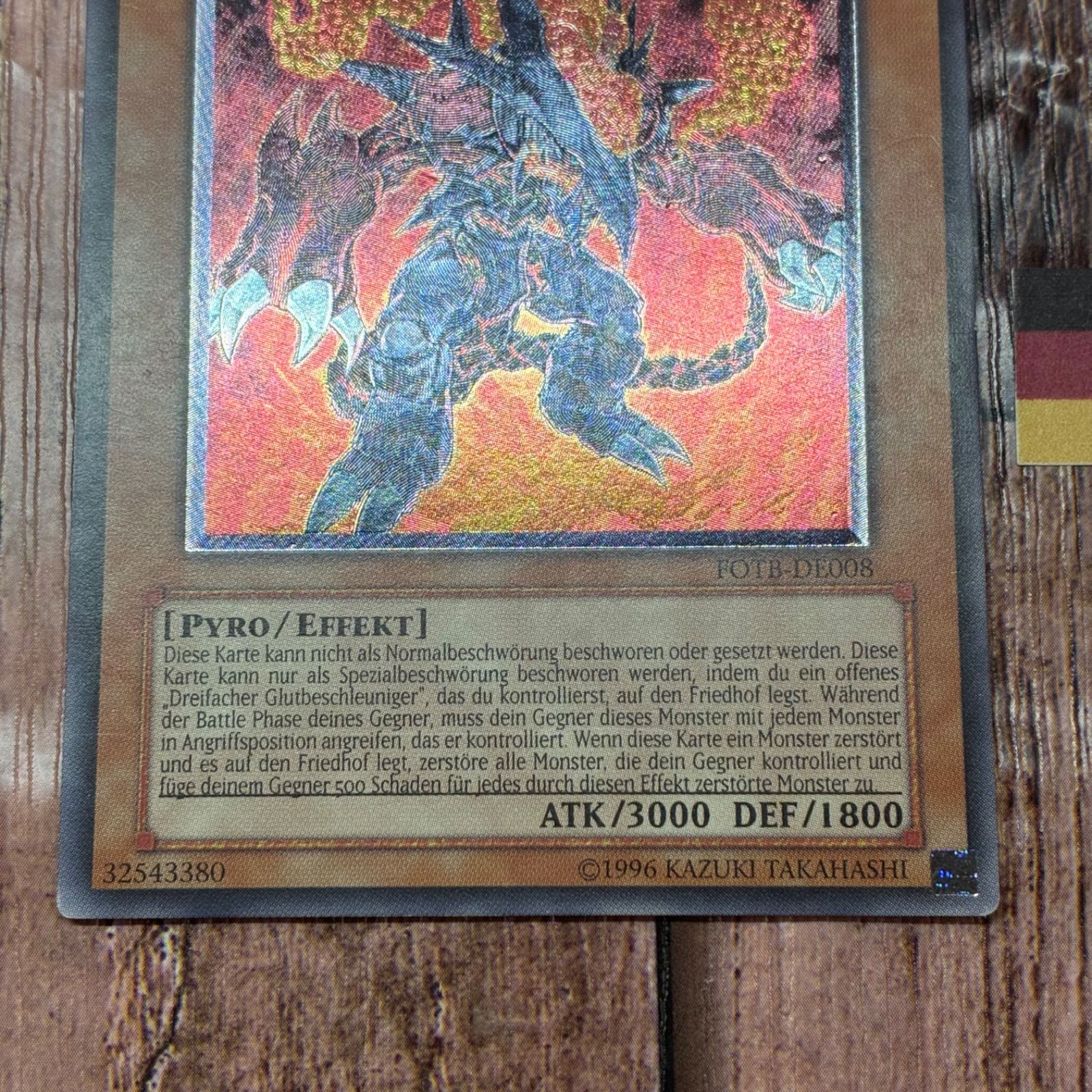 ヴォルカニック・デビル レリーフ 1st 英語 遊戯王 ドイツ版 EU版