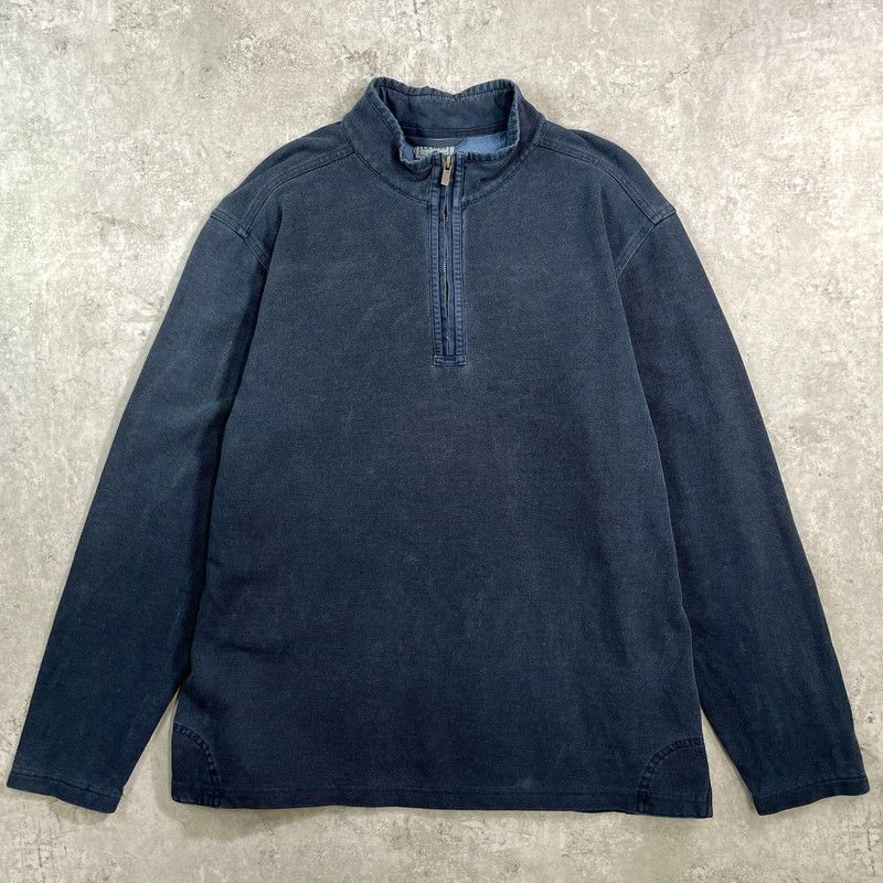 L.L.Bean エルエルビーン ハーフジップ 鹿の子 スウェットシャツ 