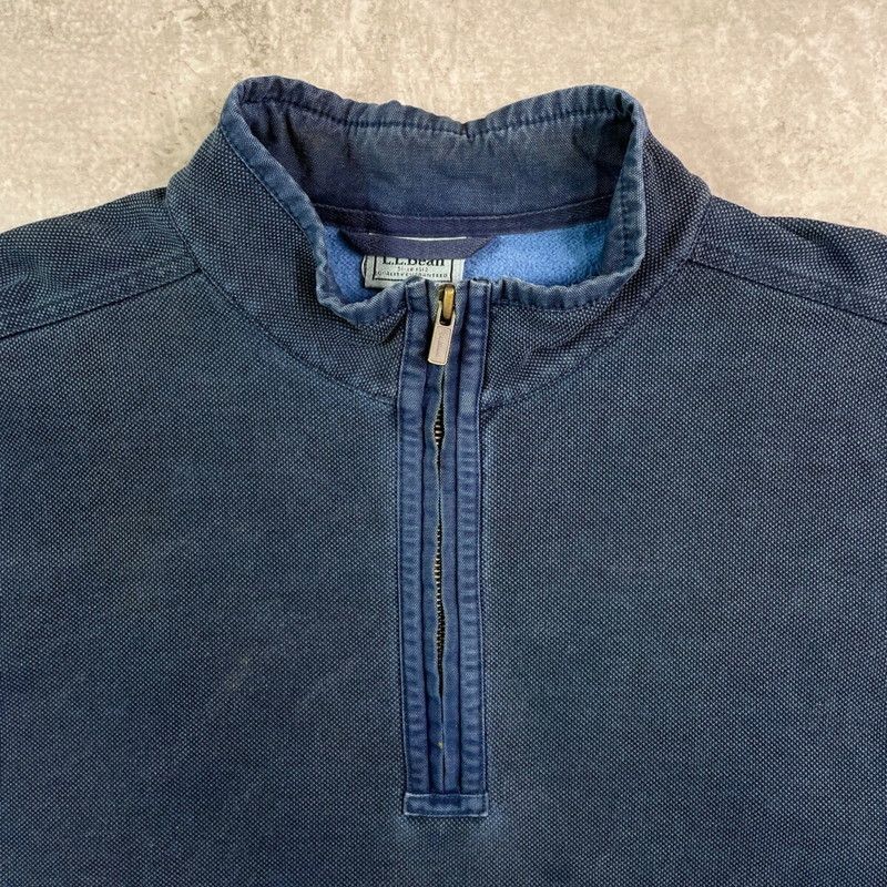 L.L.Bean エルエルビーン ハーフジップ 鹿の子 スウェットシャツ 
