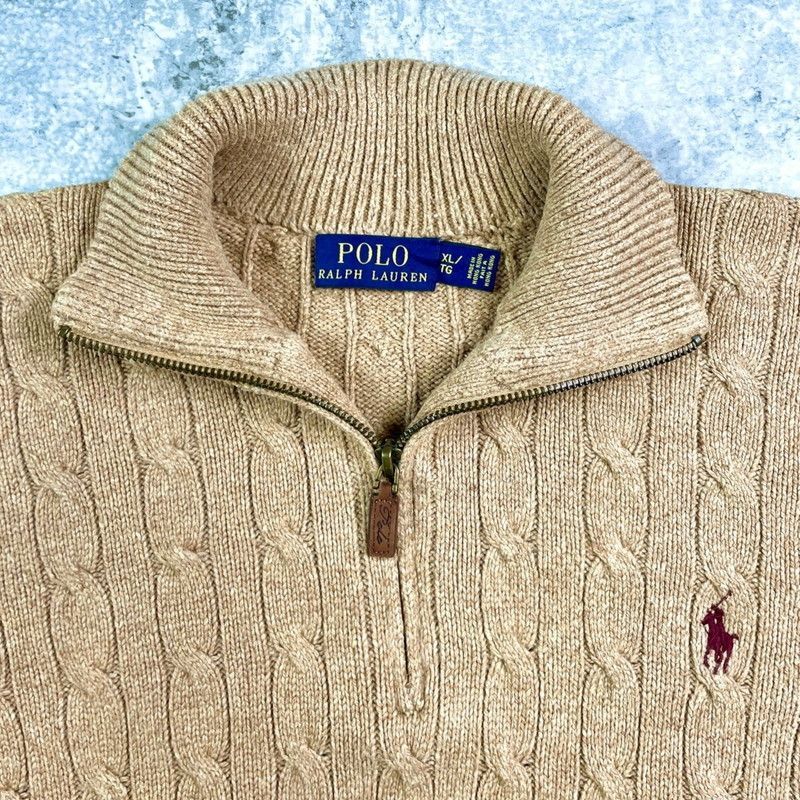 POLO RALPH LAUREN ポロラルフローレン ハーフジップ シルク ケーブル