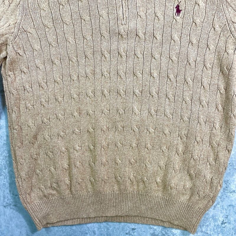 POLO RALPH LAUREN ポロラルフローレン ハーフジップ シルク ケーブル