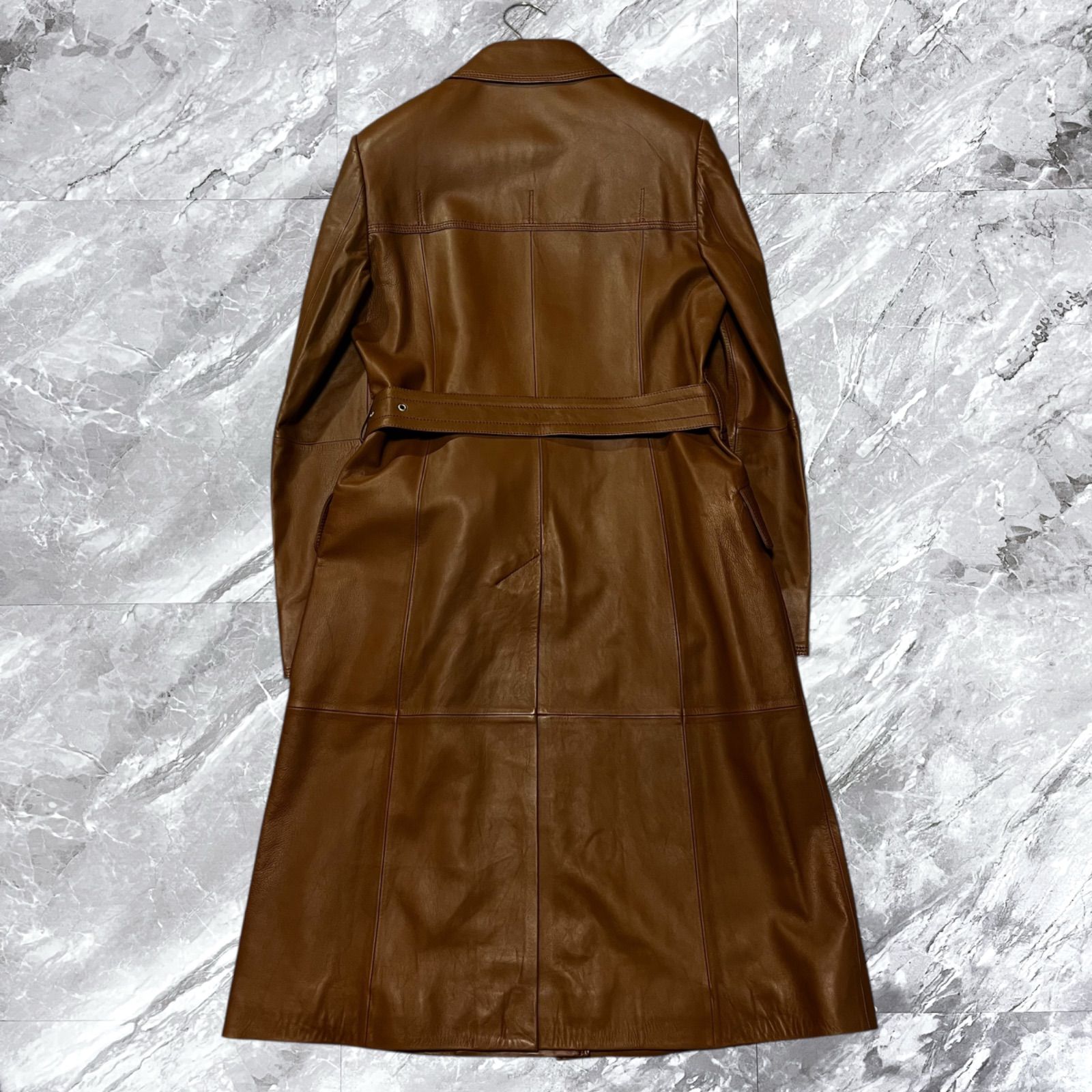 カシミヤAquascutumアクアスキュータム ベルテッドコート36short