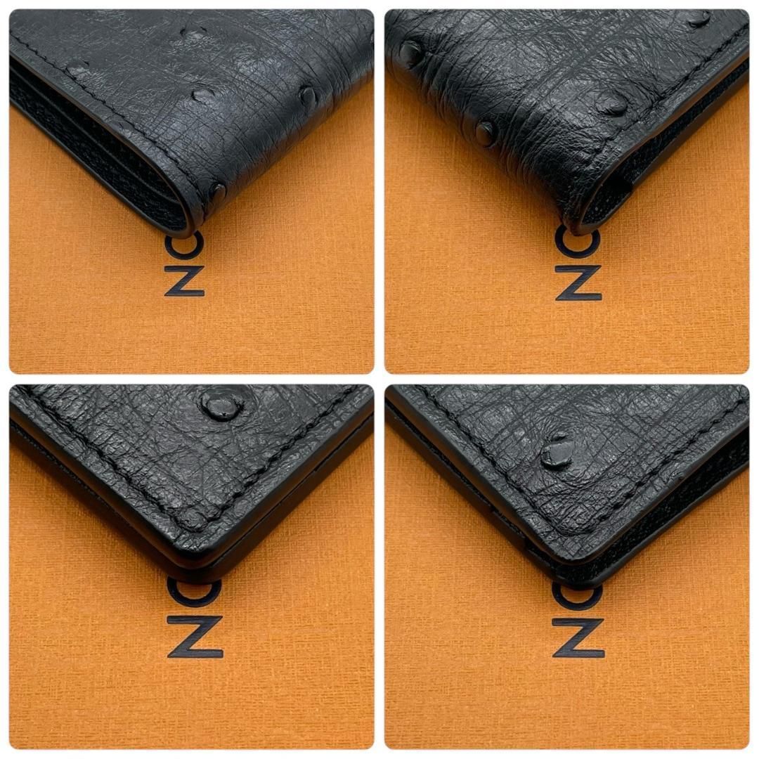 ルイヴィトン Louis Vuitton オーストリッチ ミュルティプル 折財布 ブラック その他 折り財布