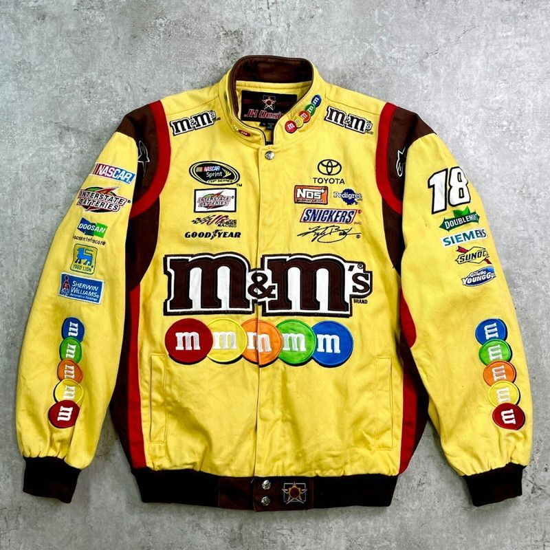 m&m's 刺繍　レーシングジャケット M&M's レーシングジャケット 刺繍 Mサイズ 限定 NASCAR ナスカー JH