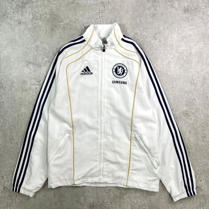 アディダス2000年代　Chelsea FCトラックジャケット 00年代 adidas アディダス CHELSEA FC 企業ロゴ刺繍 トラック