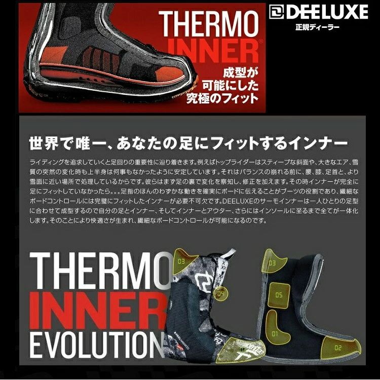 DEELUXE BOOTS ディーラックス 25-26 STAGE 4 LINER (INCL.BOX) サーモ