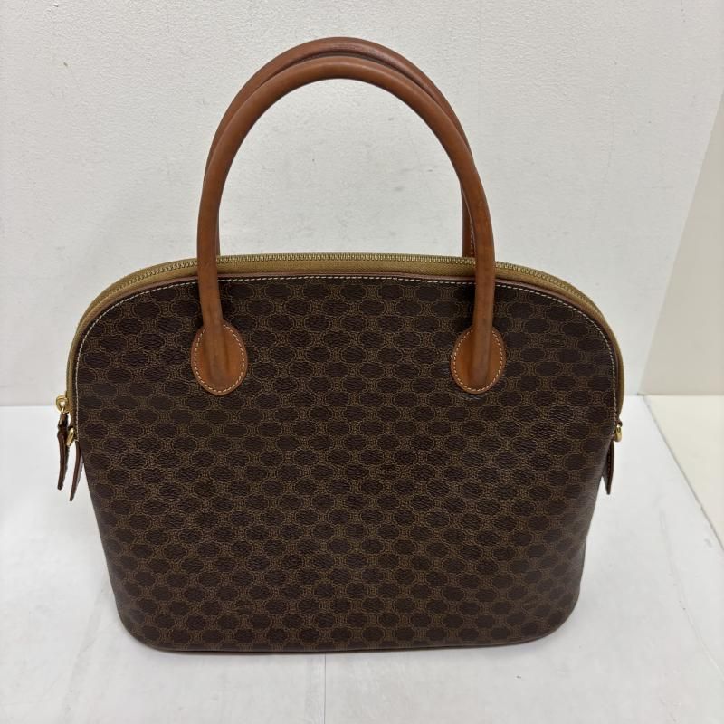 CELINE セリーヌ ハンドバッグ マカダム柄 ハンドバッグ PVC レザー ショルダーストラップ欠品 MC98/2