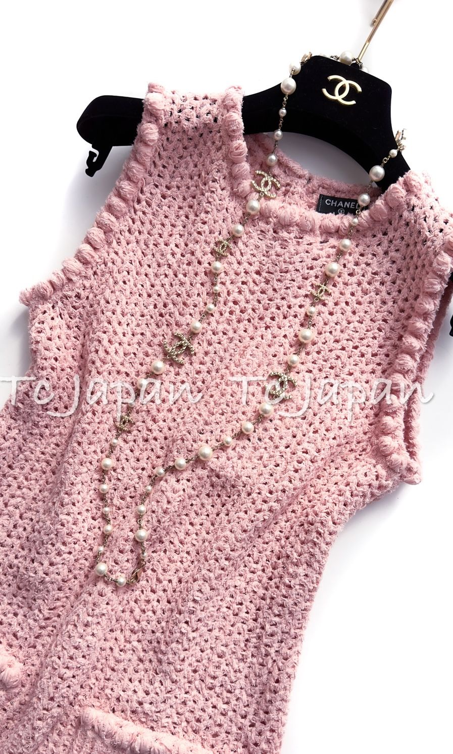 シャネル ワンピース CHANEL プリティ ピンク コットン サマー さらり