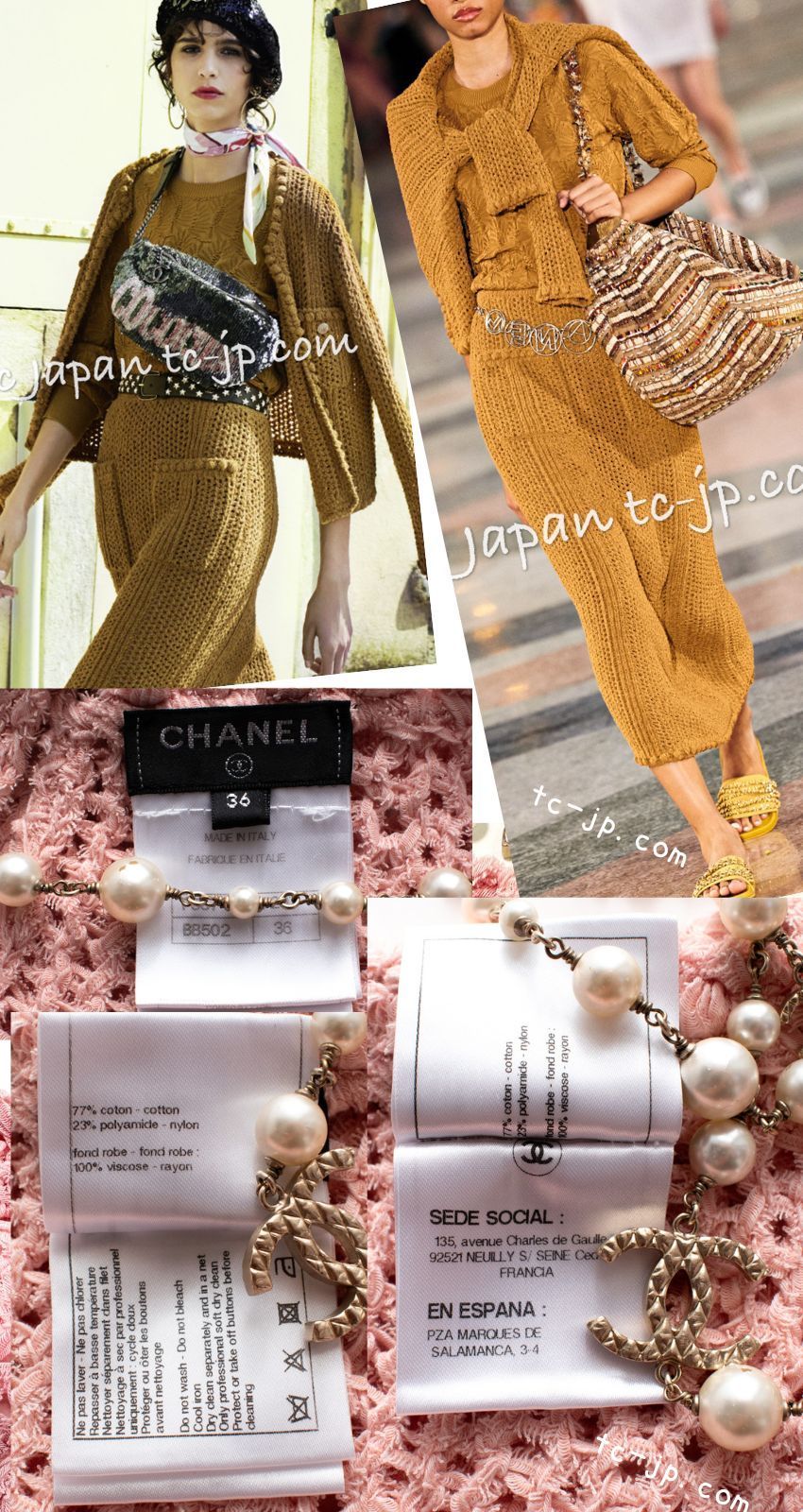 シャネル ワンピース CHANEL プリティ ピンク コットン サマー さらり