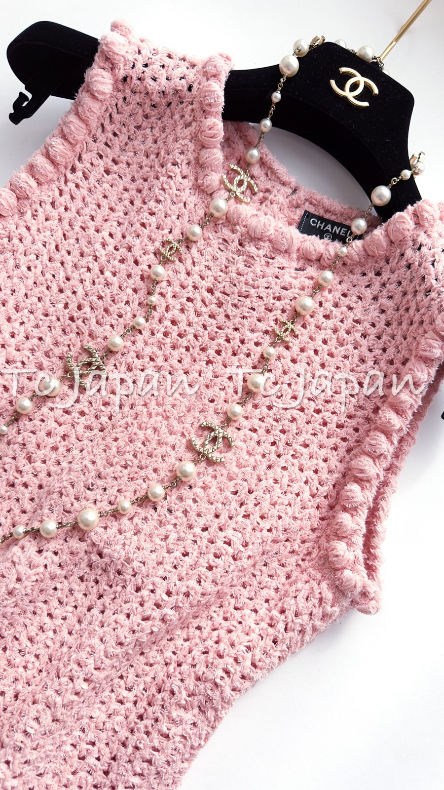 シャネル ワンピース CHANEL プリティ ピンク コットン サマー さらり