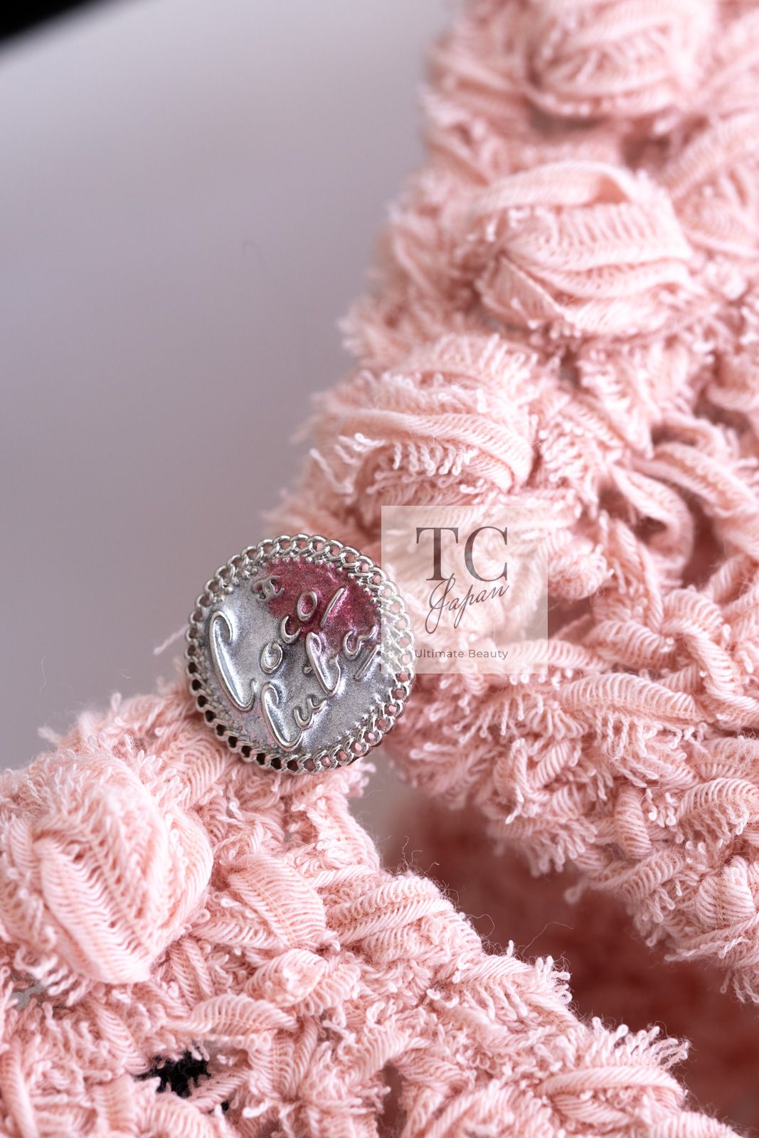 専用　シャネル CHANEL アプリコット ワンピース　ピンク シャネル ワンピース CHANEL プリティ ピンク コットン サマー さらり