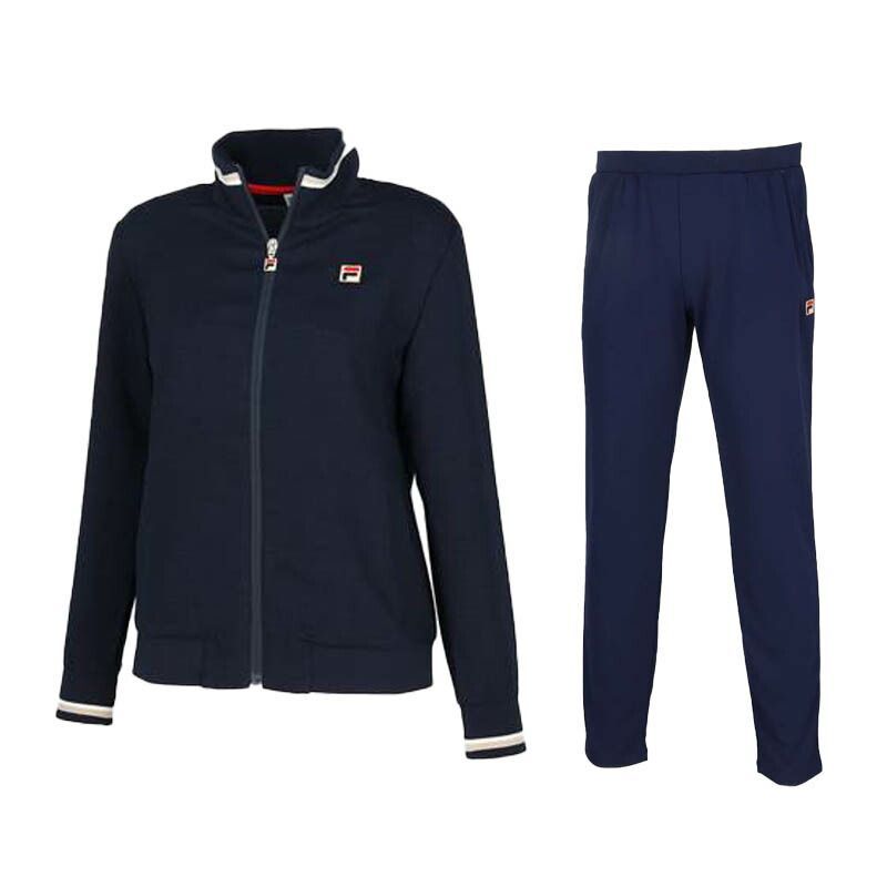 レディース上下セット FILA フィラ 51トラックジャケット×パンツ レディース セットアップ テニス ウェア トレーニングウェア 吸水速乾 UVカット フィラネイビー EL0053-EL0041-20Z