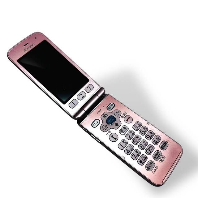 ピンク色　ドコモ F-01M らくらくホン FUJITSU　利用制限〇 概ね美品 docomo ドコモ F-01G FUJITSU 富士通 FOMA らくらく