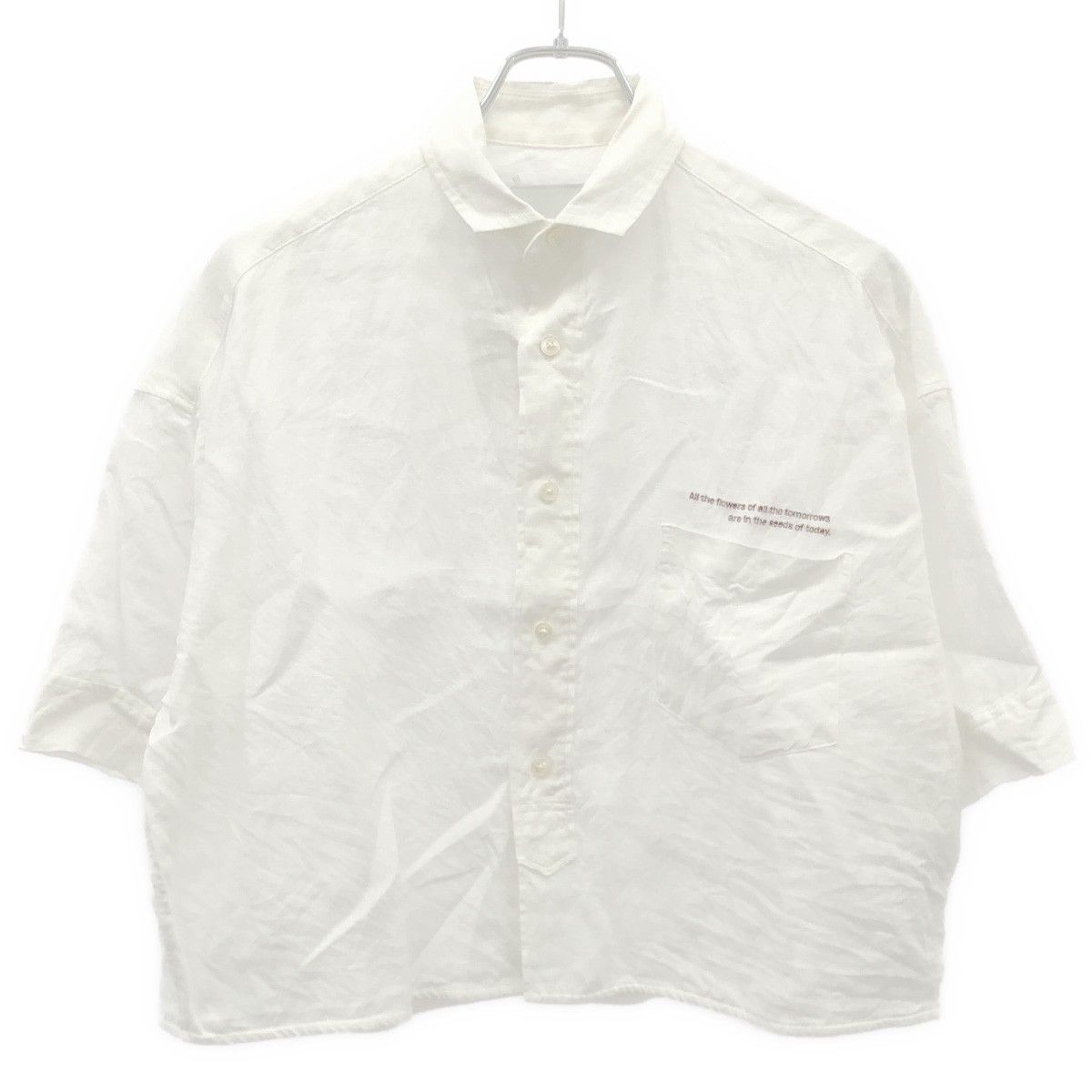 TICCA ティッカ Spick-Span別注 エンブロイダイリーリネンシャツ 0241401419 ホワイト F