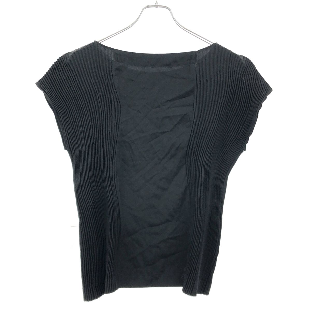 ISSEY MIYAKE イッセイミヤケ 14AW フレンチスリーブプリーツトップス 