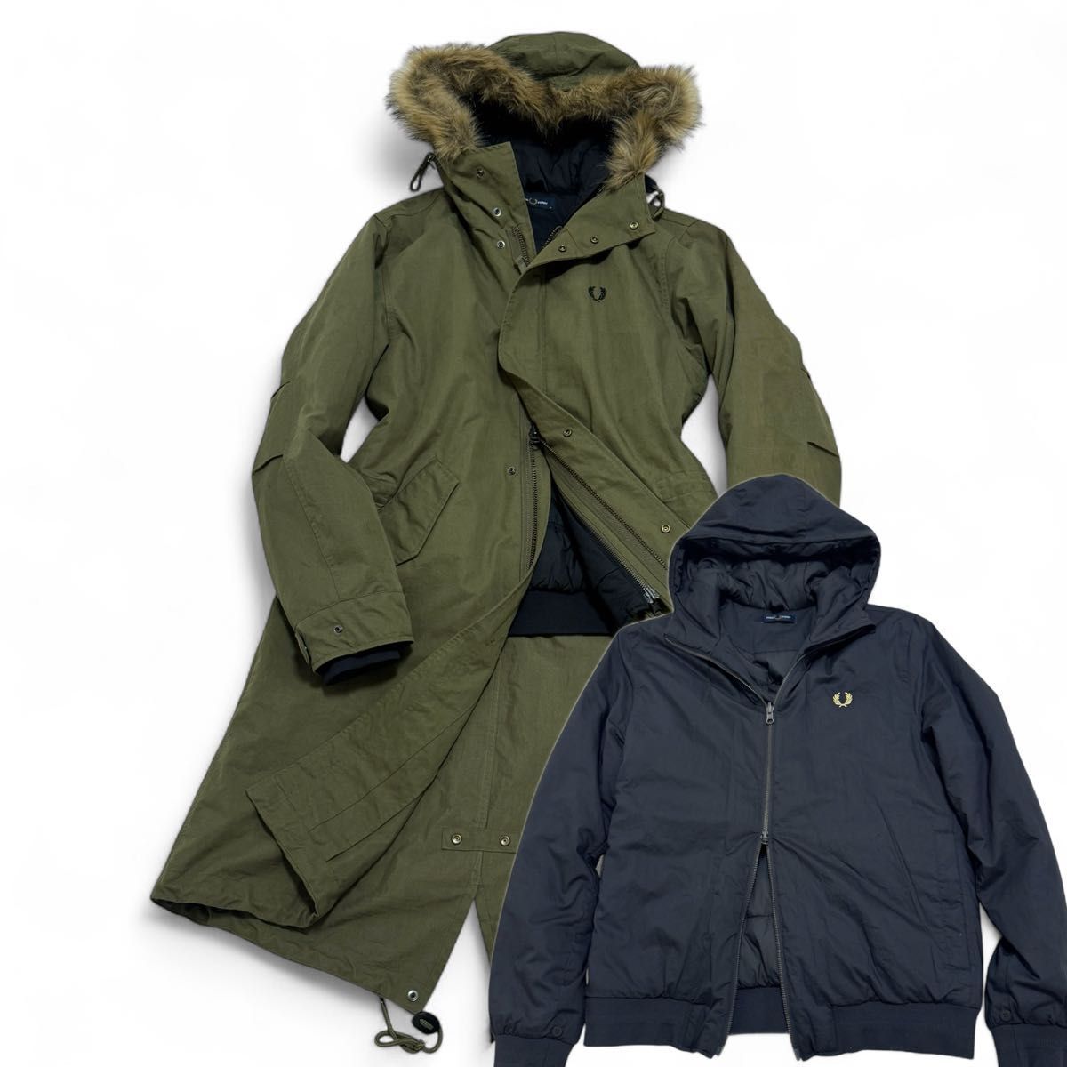 メンズ Fred perry フレッドペリー モッズコート ダウンジャケット 3way