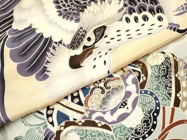 平和屋着物[]お宮参り 男の子 祝着 産着 初着 のしめ 鷹 鷲