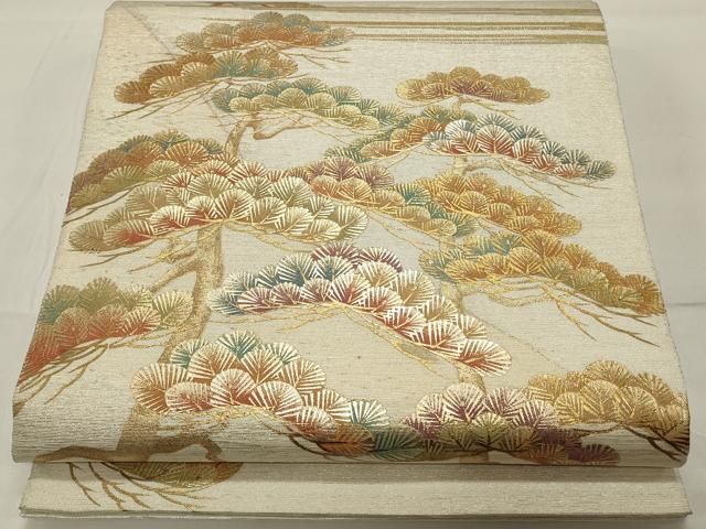 平和屋着物◎太鼓柄袋帯 松文 金銀彩 正絹 逸品 CAAW9461qe - メルカリ