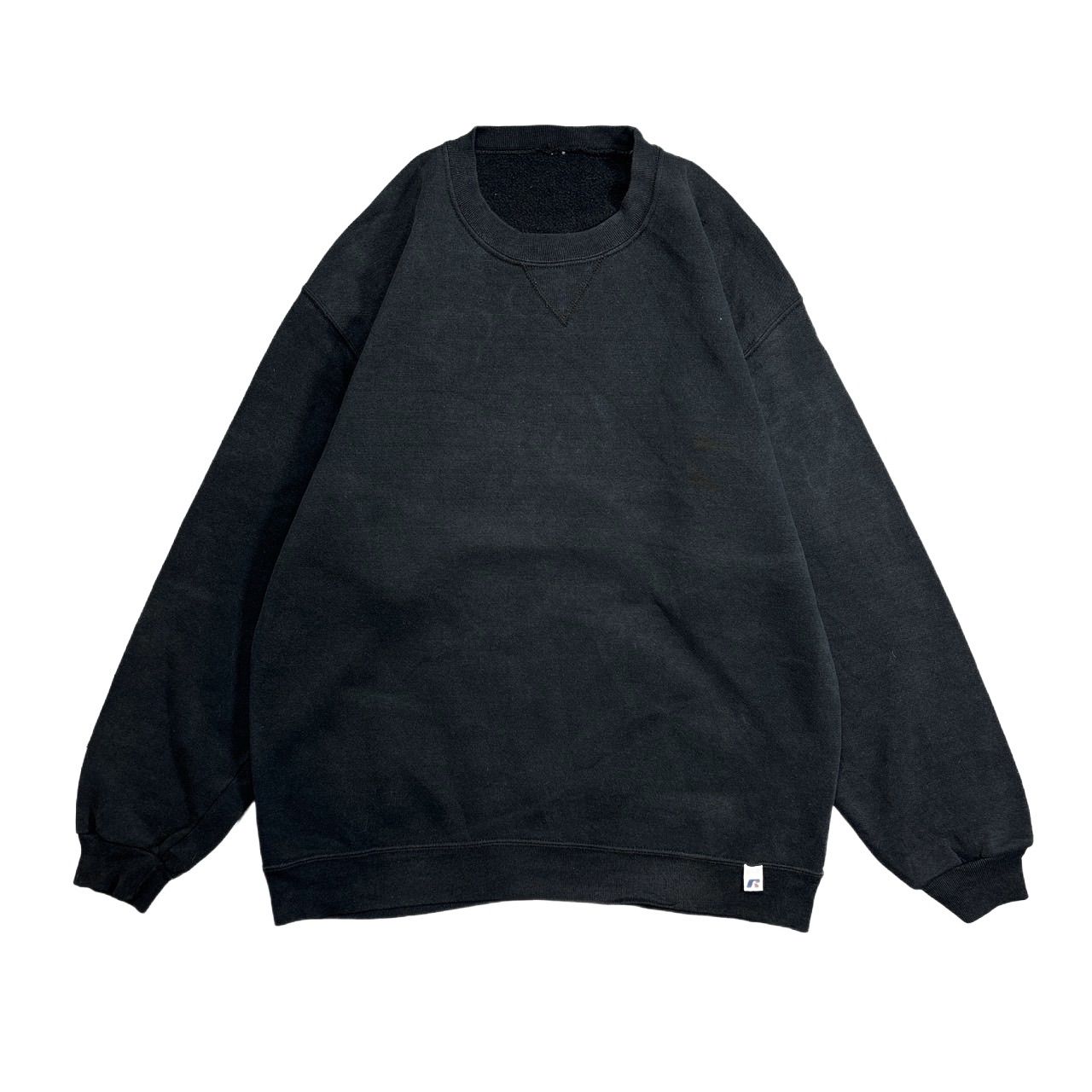 90s RussellAthletic ラッセルアスレチック ブラック 無地スウェット
