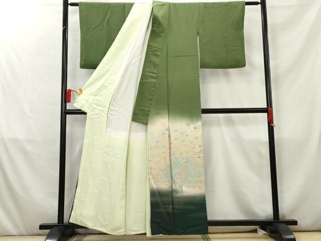 平和屋着物□豪華色留袖 作家物 寿光織 琳派百花図 金銀糸 正絹 逸品