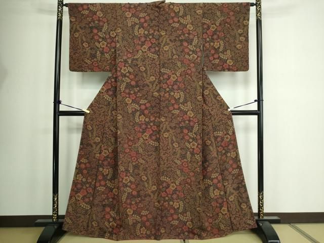 平和屋着物□上質な小紋 辻が花 正絹 逸品 未使用 DAAW9832sf