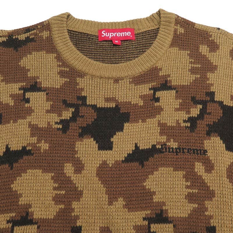 SUPREME シュプリーム 16AW CAMO SWEATER カモ セーター クルーネック