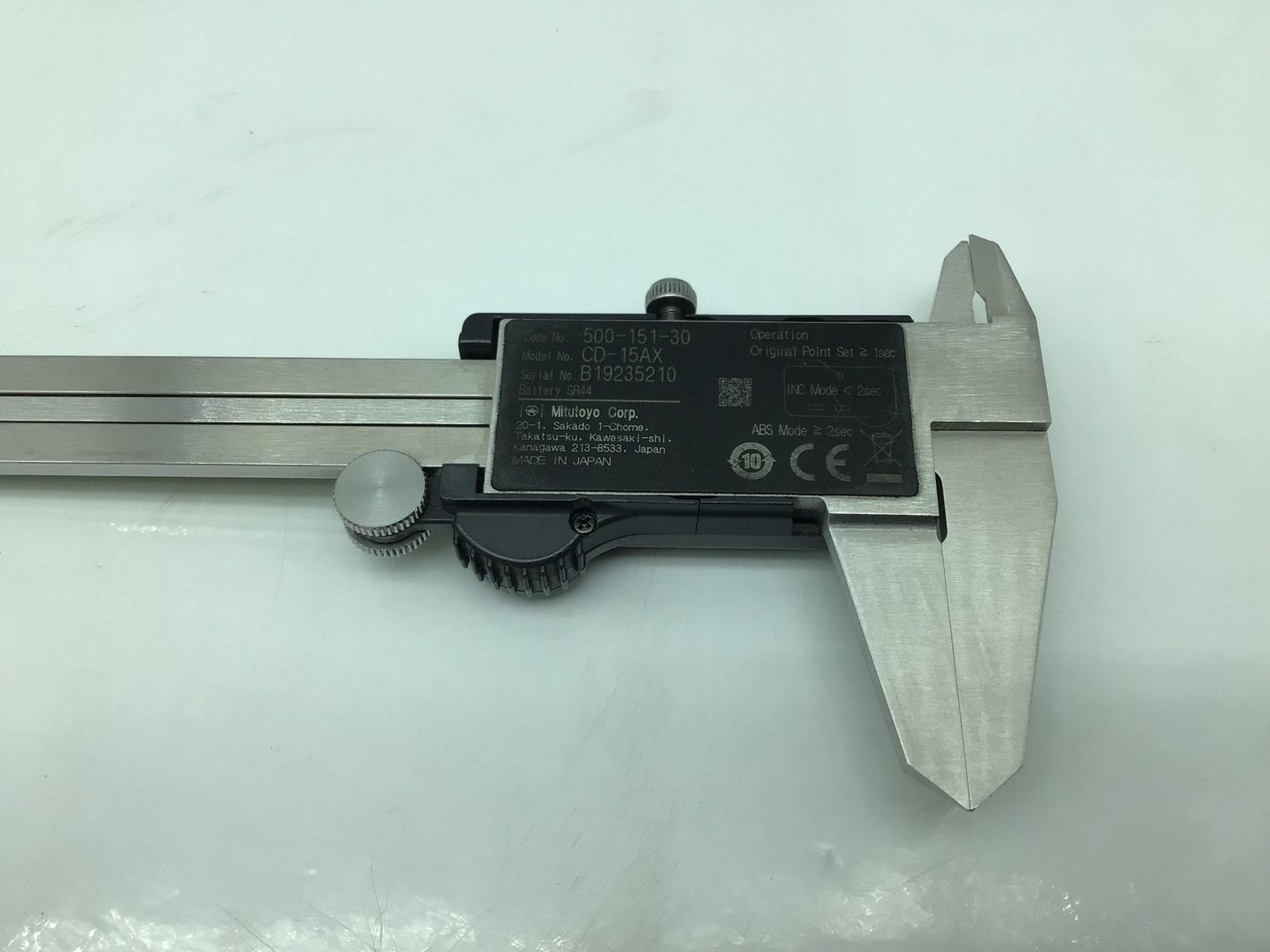  品 ミツトヨ ABSデジマチックキャリパ CD-15 AX 500-151-30 エコツー M 02 ノギス マイクロメーター 計測 検査