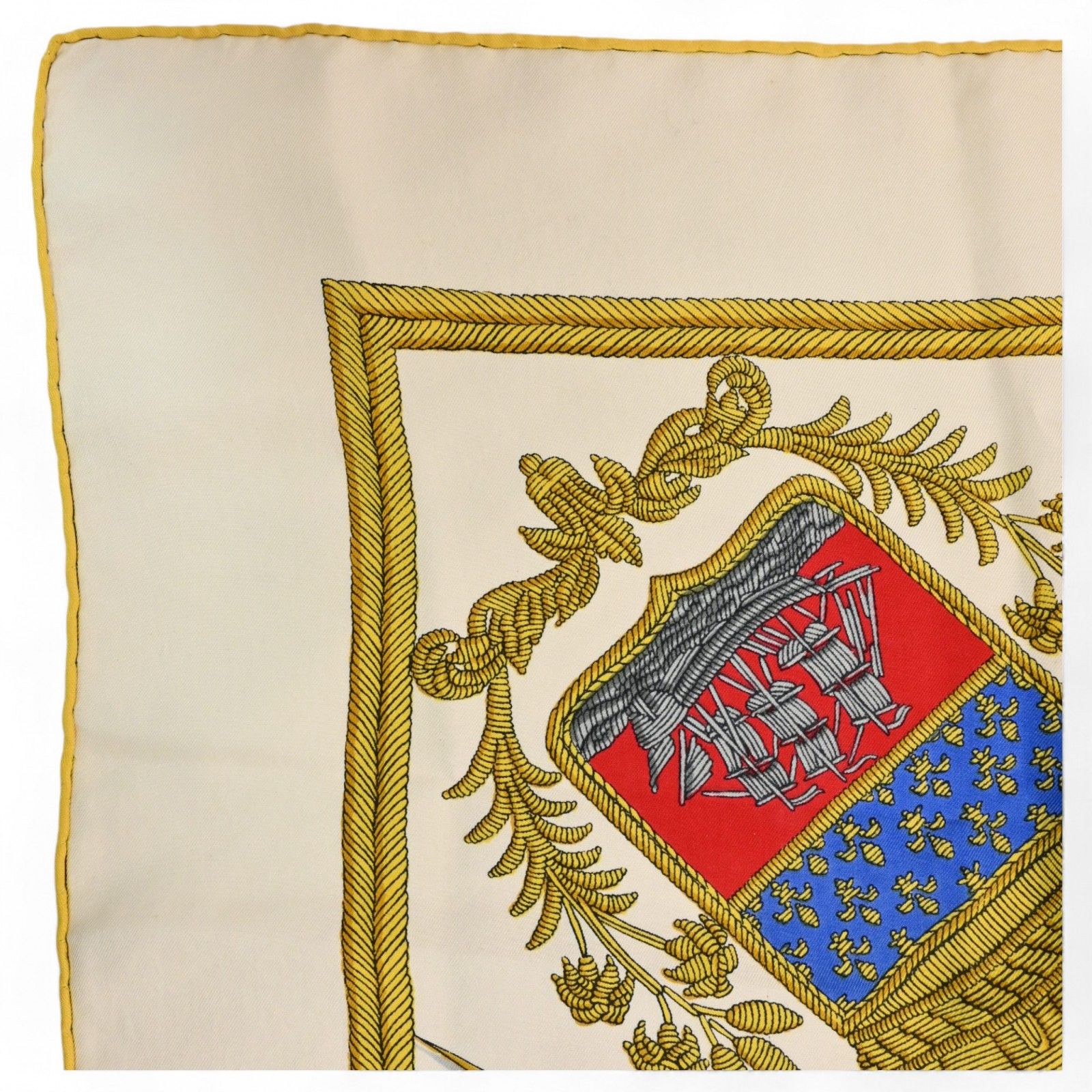 エルメス カレ90 スカーフ パリの紋章 賭けたゆたえども沈まずの武器 B