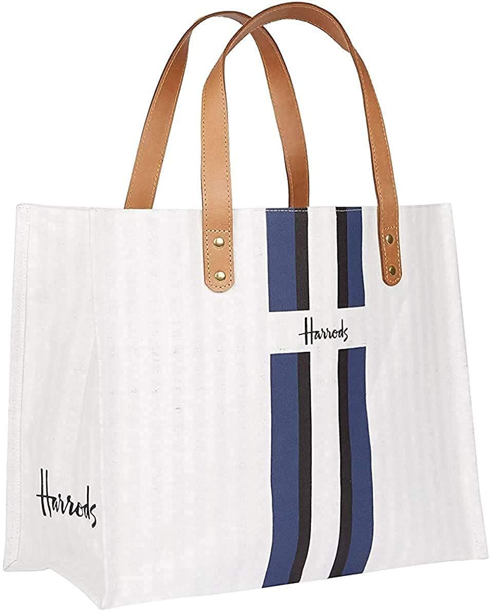 ショッピングバッグ ショルダーバック トートバッグ コットン ハロッズ