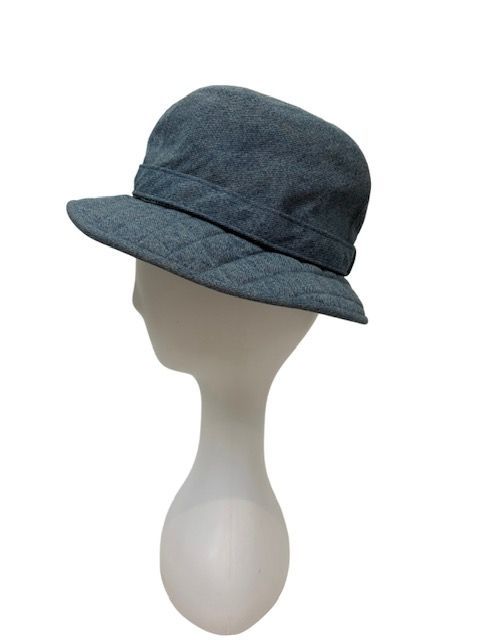 シャネル ヴィンテージ キルティングステッチデニムハット CHANEL