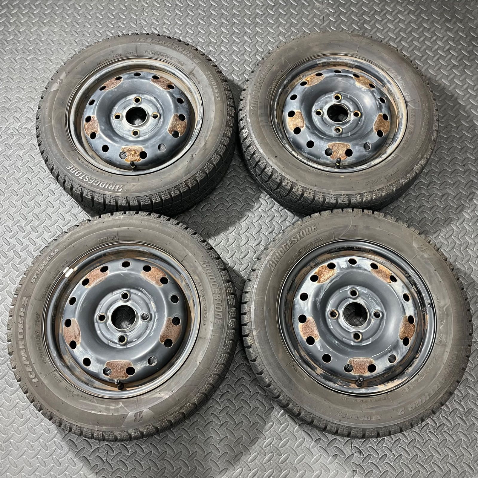 21年製 155/65R13 ブリヂストン アイスパートナー2 ホンダ ライフ JB5 