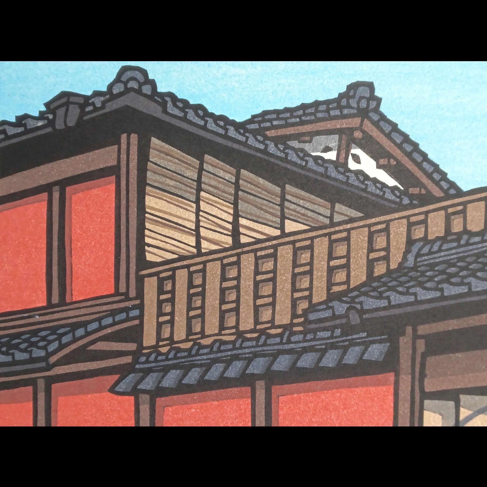 真作 創作版画 西嶋勝之先生木版画 うらら サインあり 無 WWW_IBETON_RU