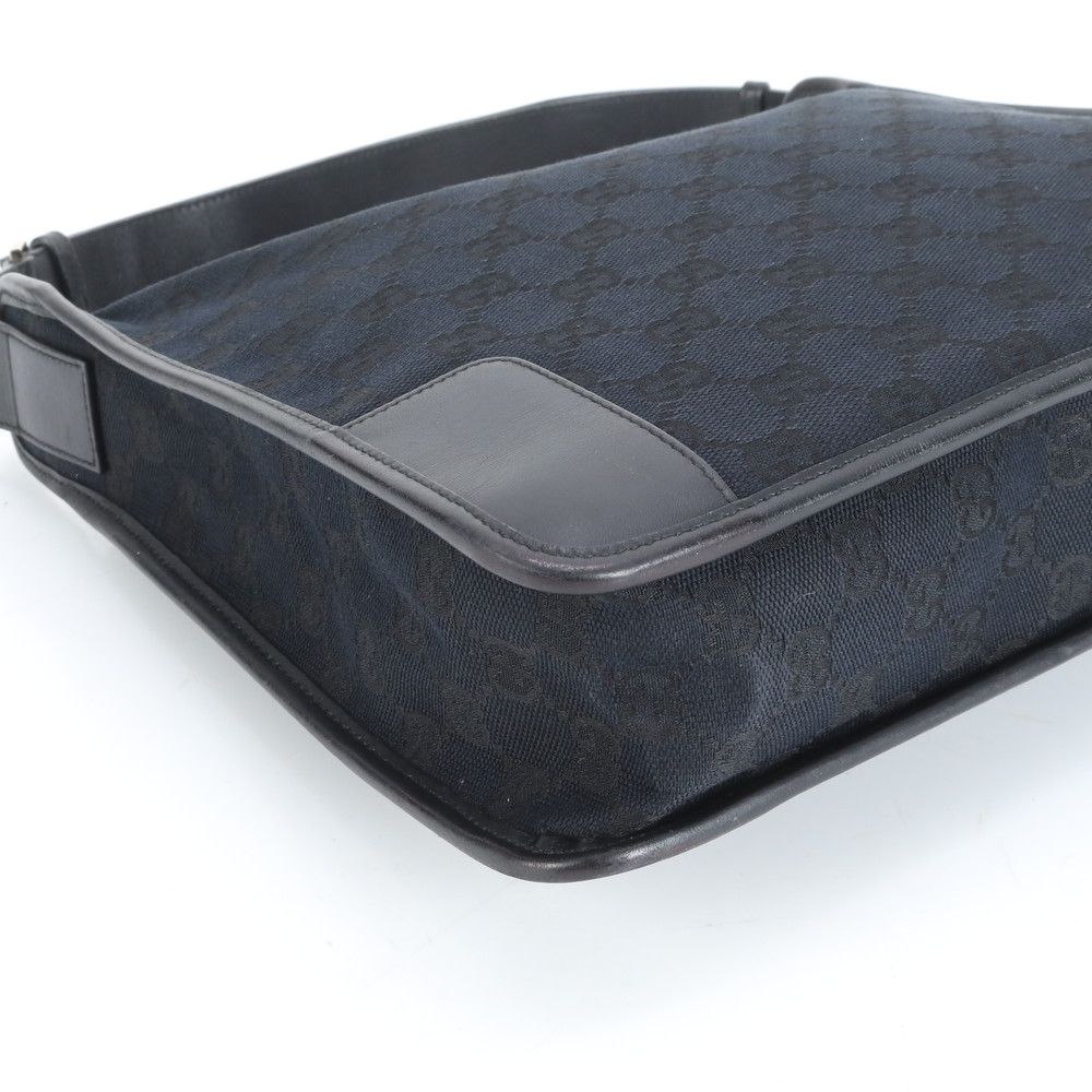 【最終値下げ】 グッチ　GUCCI ショルダーバッグ　GGキャンバス×レザー 極美品 グッチ GG キャンバス レザー ショルダーバッグ 肩掛け