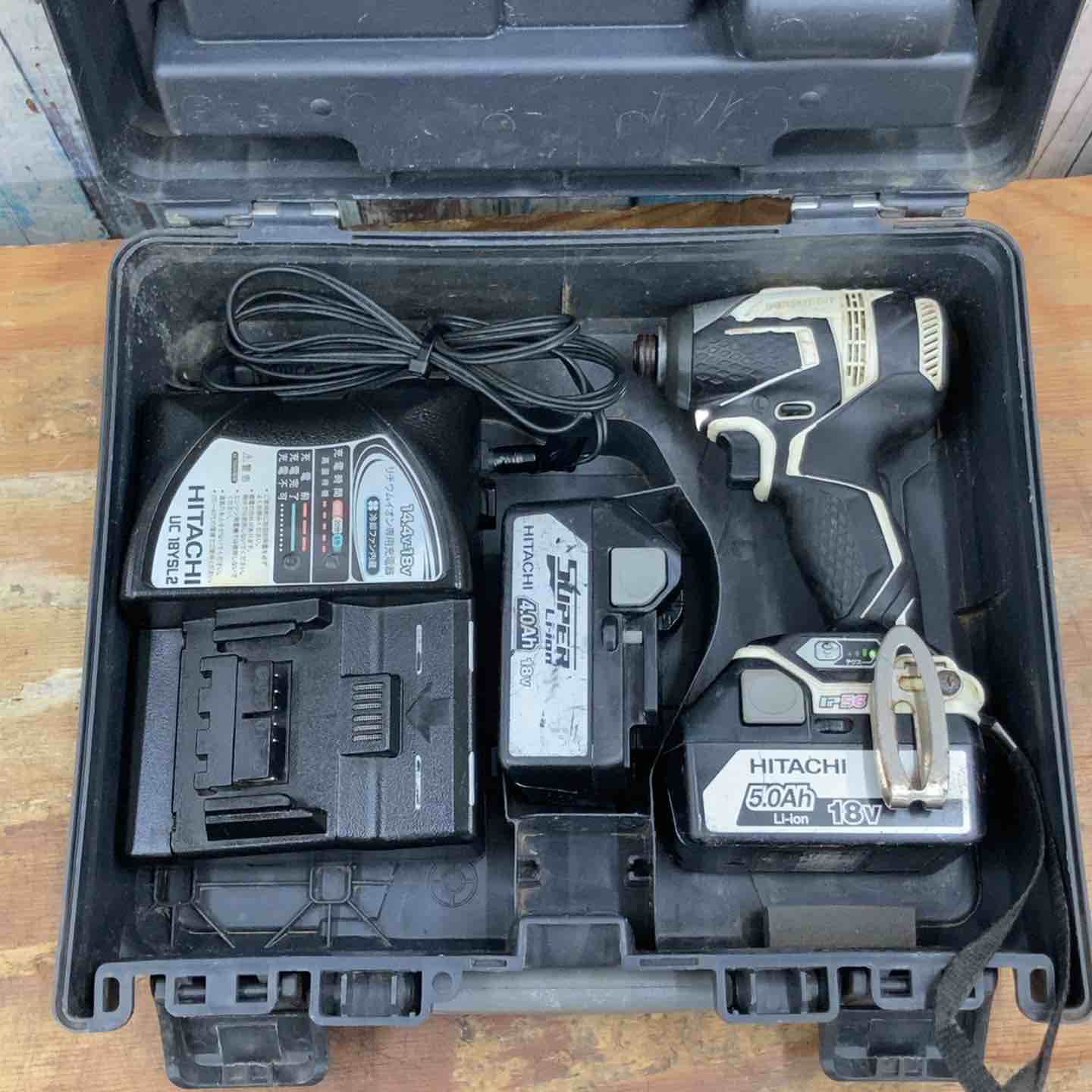 品 ハイコーキ HIKOKI 旧 日立工機 コードレスインパクトドライバー WH18DDL 2LLCK S 18V バッテリー2個付き 柏店