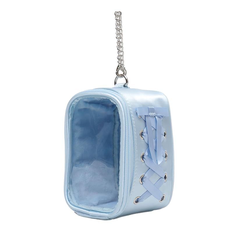 【新品】 [ウィゴー] サイド レースアップ ぬいポーチ 推し活 推し活グッズ ライブ かわいい ギフト プレゼント レディース F サックス 1