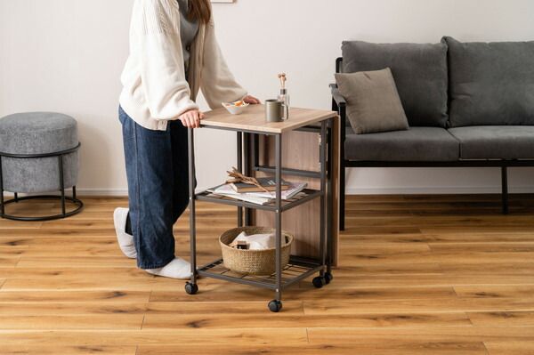 キャスター付き 目隠し収納