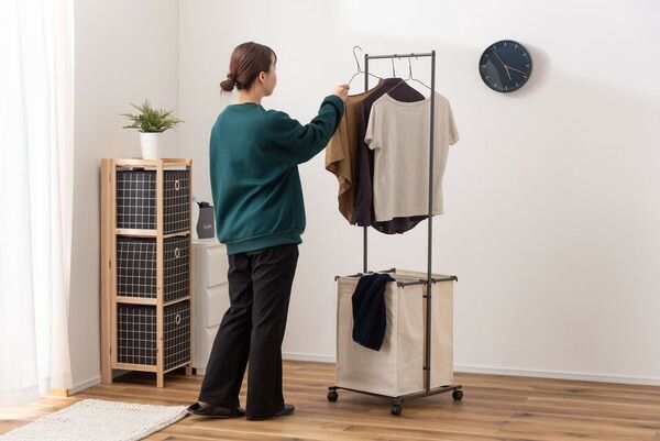 ランドリーハンガー キャスター付き