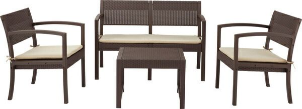 ガーデンリビング4点セット ガーデンリビング 4点セット 屋外 アウトドア おしゃれ 自然 快適 デザイン 雰囲気 屋外のくつろぎ 贅沢 演出