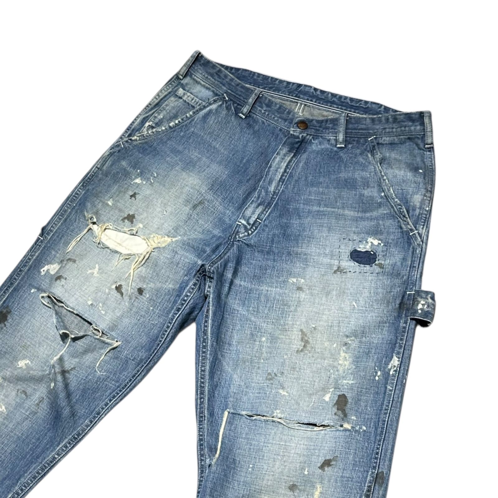 SAINT MICHAEL(セントマイケル) 24SS DENIM PANTS PAINTER BLUE 