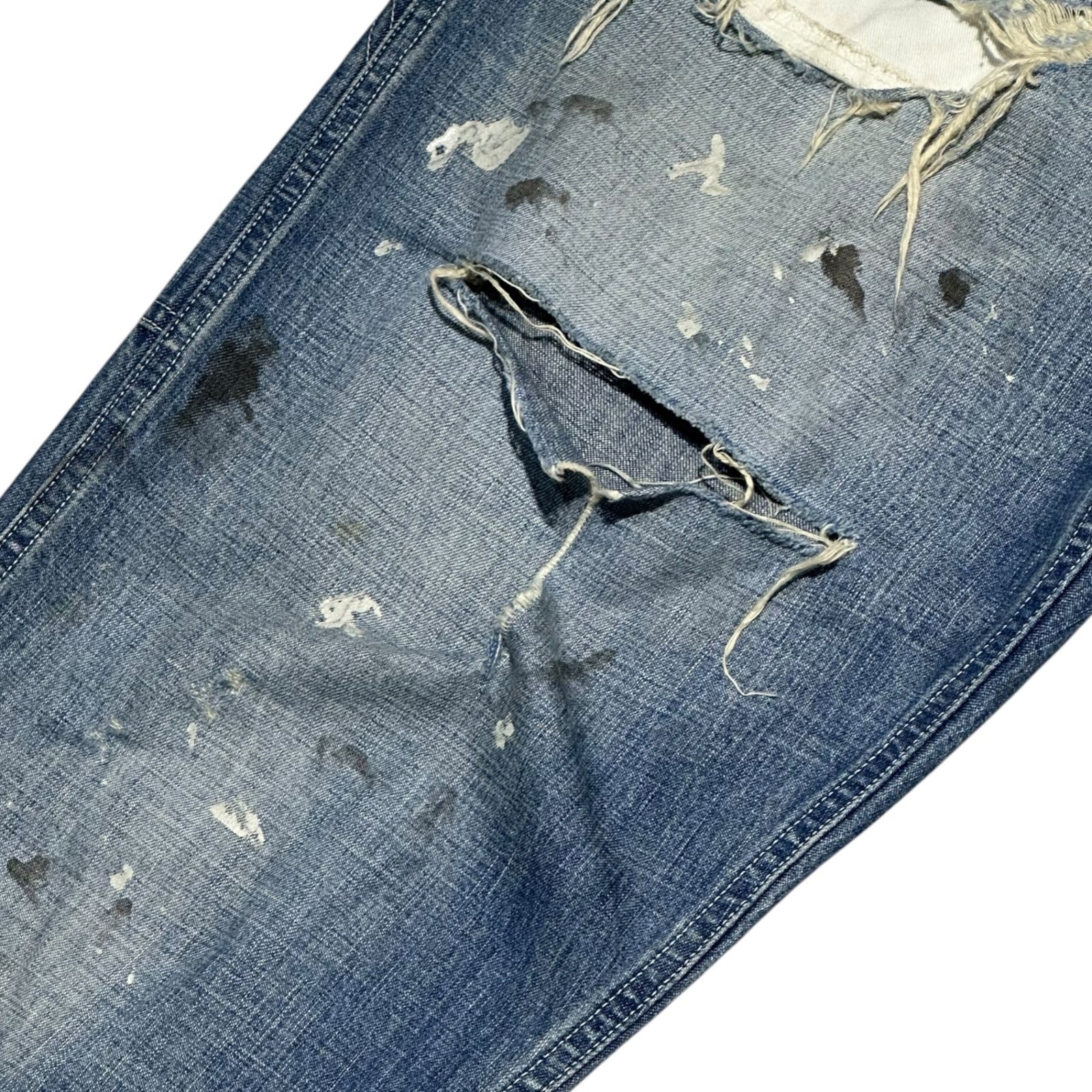 SAINT MICHAEL(セントマイケル) 24SS DENIM PANTS PAINTER BLUE 