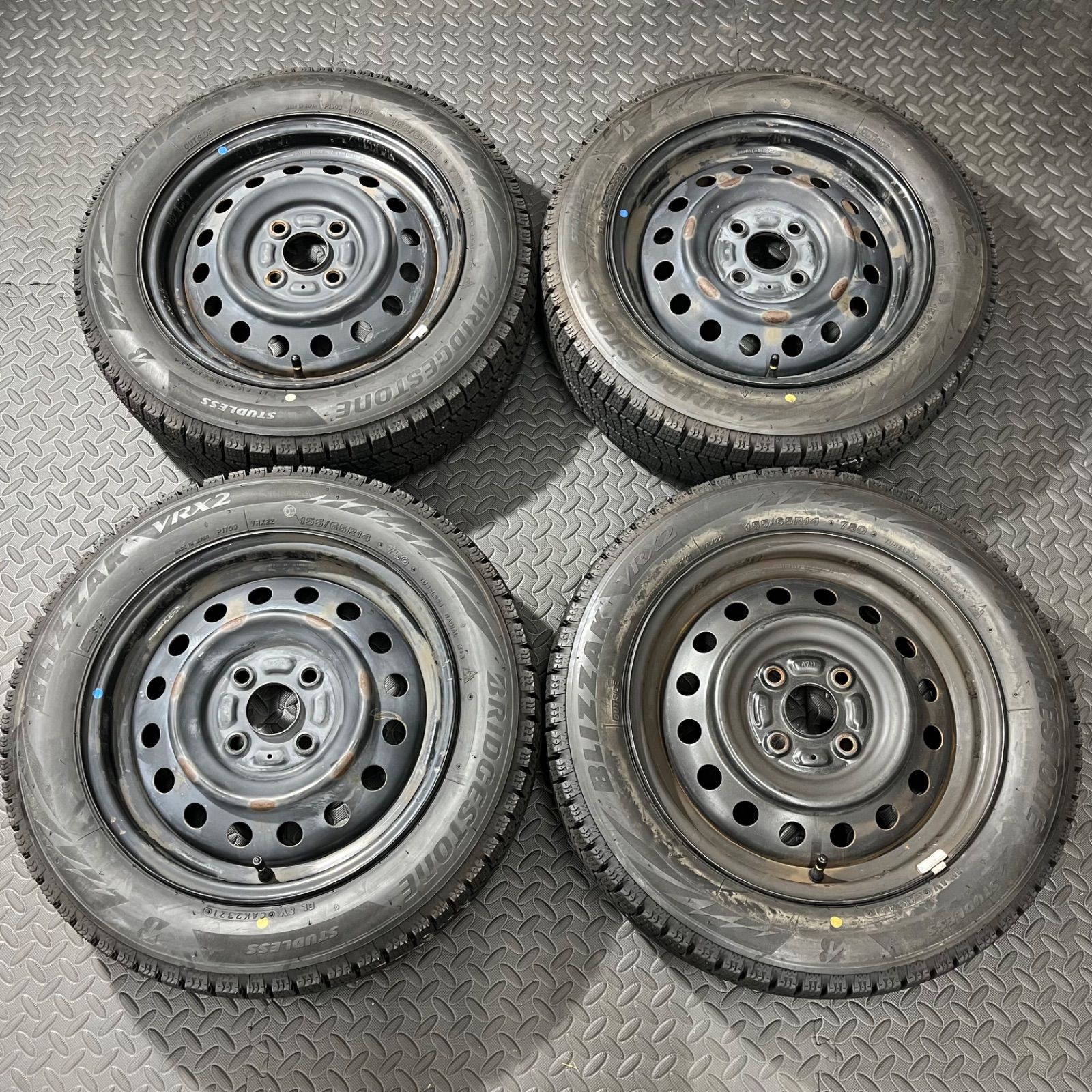 21年製 155/65R14 ブリヂストン ブリザックVRX2 スズキ アルト ワゴンR 