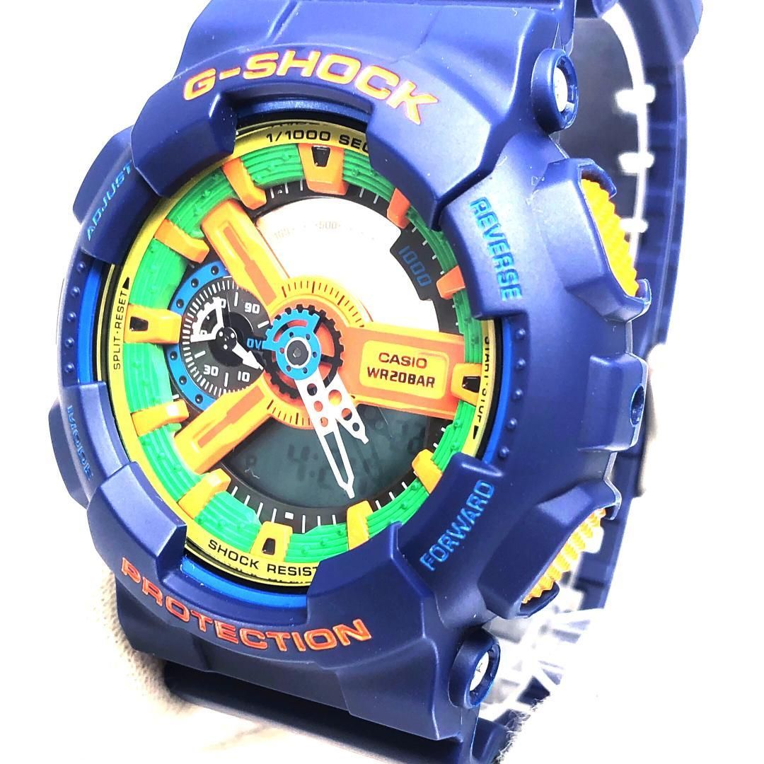 美品】CASIO カシオ／G-SHOCK クレイジーカラーズ GA-110FC／クォーツ 