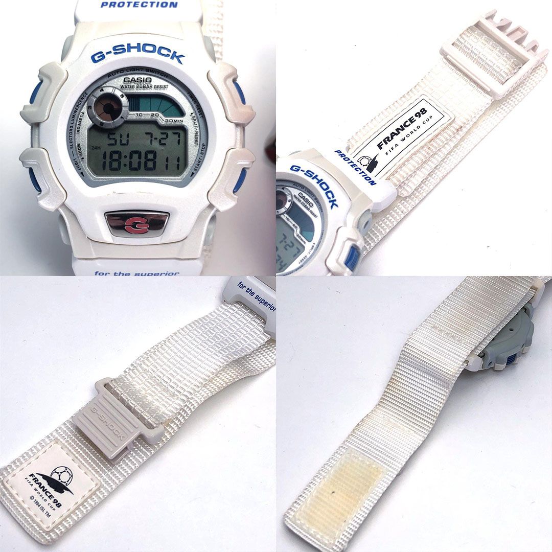 電池交換済・箱付】CASIO カシオ／G-SHOCK フランス98 FIFAワールド