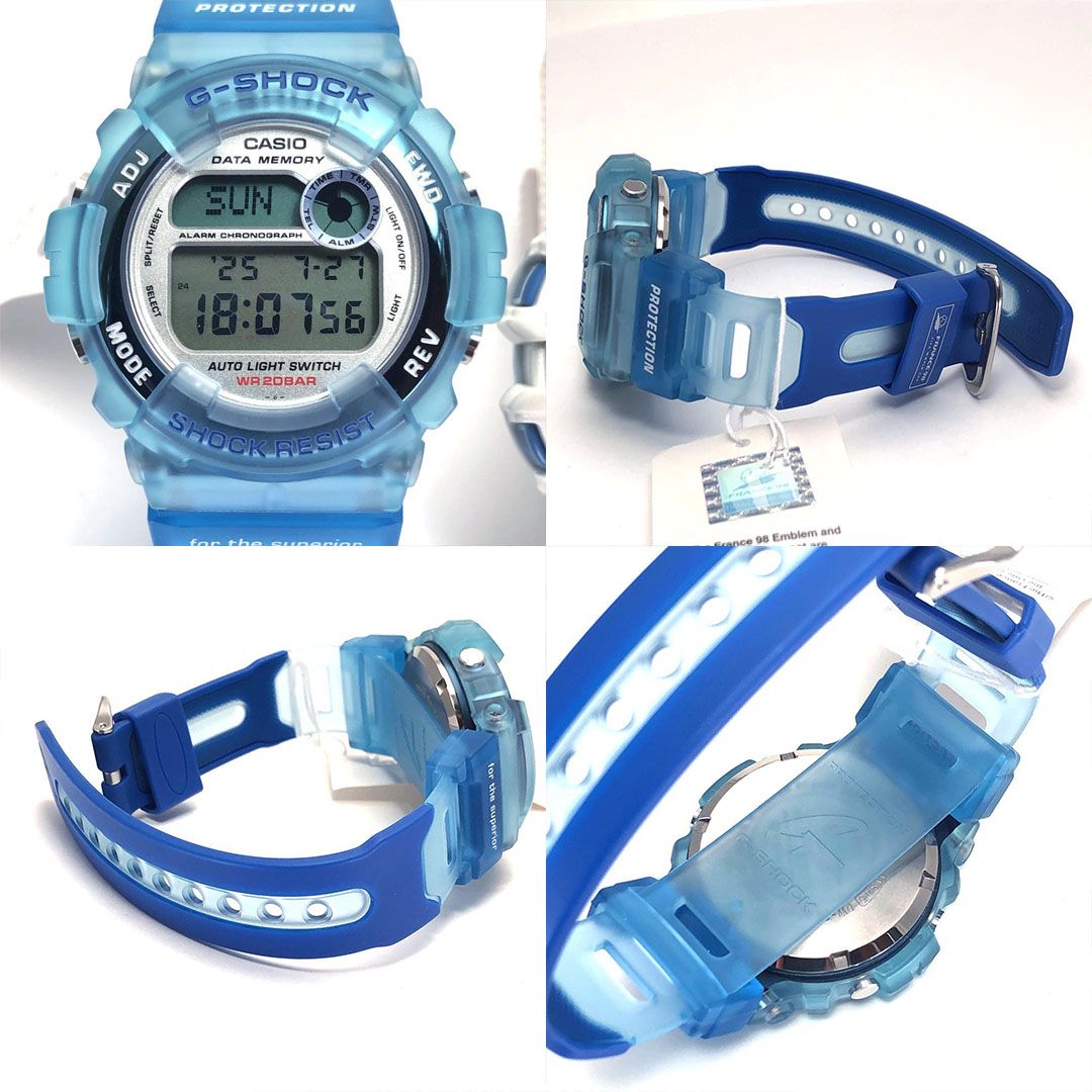 CASIO G-SHOCK フランス ワールドカップ 98 青 時計 電池交換済・箱付】CASIO カシオ／G-SHOCK フランス98 FIFAワールド