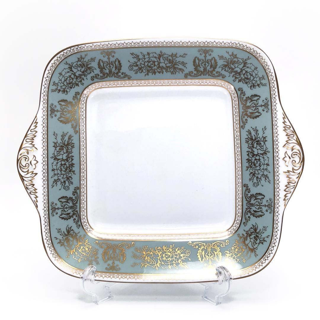 美品】 ウェッジウッド／コロンビア トップ セージグリーン スクエア