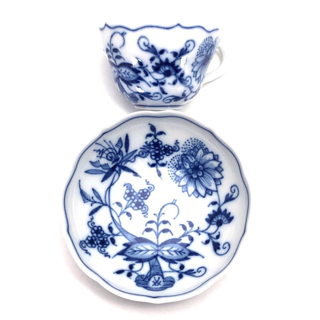 美品・箱付】meissen マイセン／ブルーオニオン デミタス オンライン