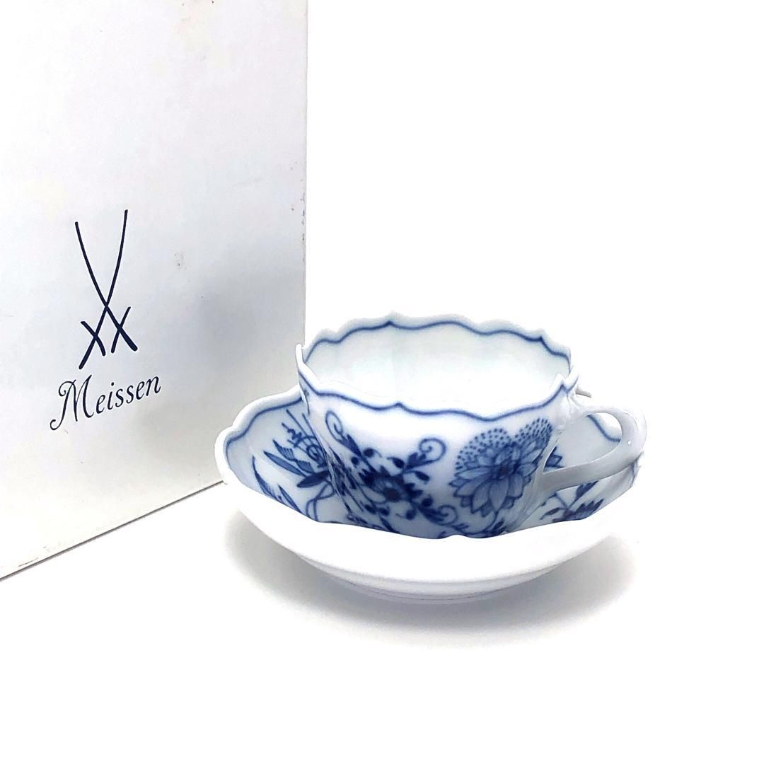 美品・箱付】meissen マイセン／ブルーオニオン デミタス オンライン