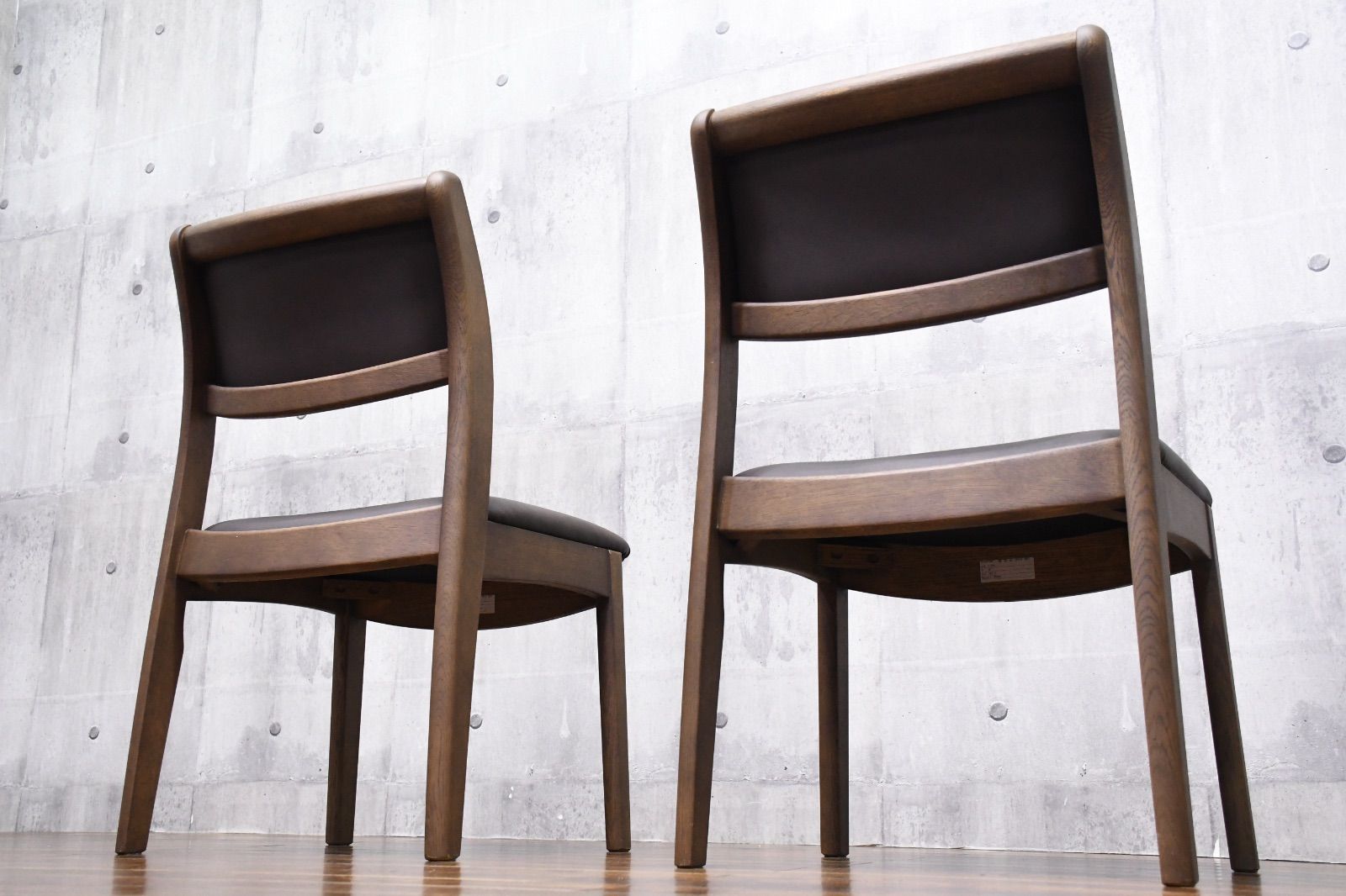 EJC65 飛騨の家具 シラカワ shirakawa S-280 ダイニングチェア 2脚セット オーク材 モダン 食卓椅子 サイドチェア MARWIL-DEMENAGEMENTS_CH